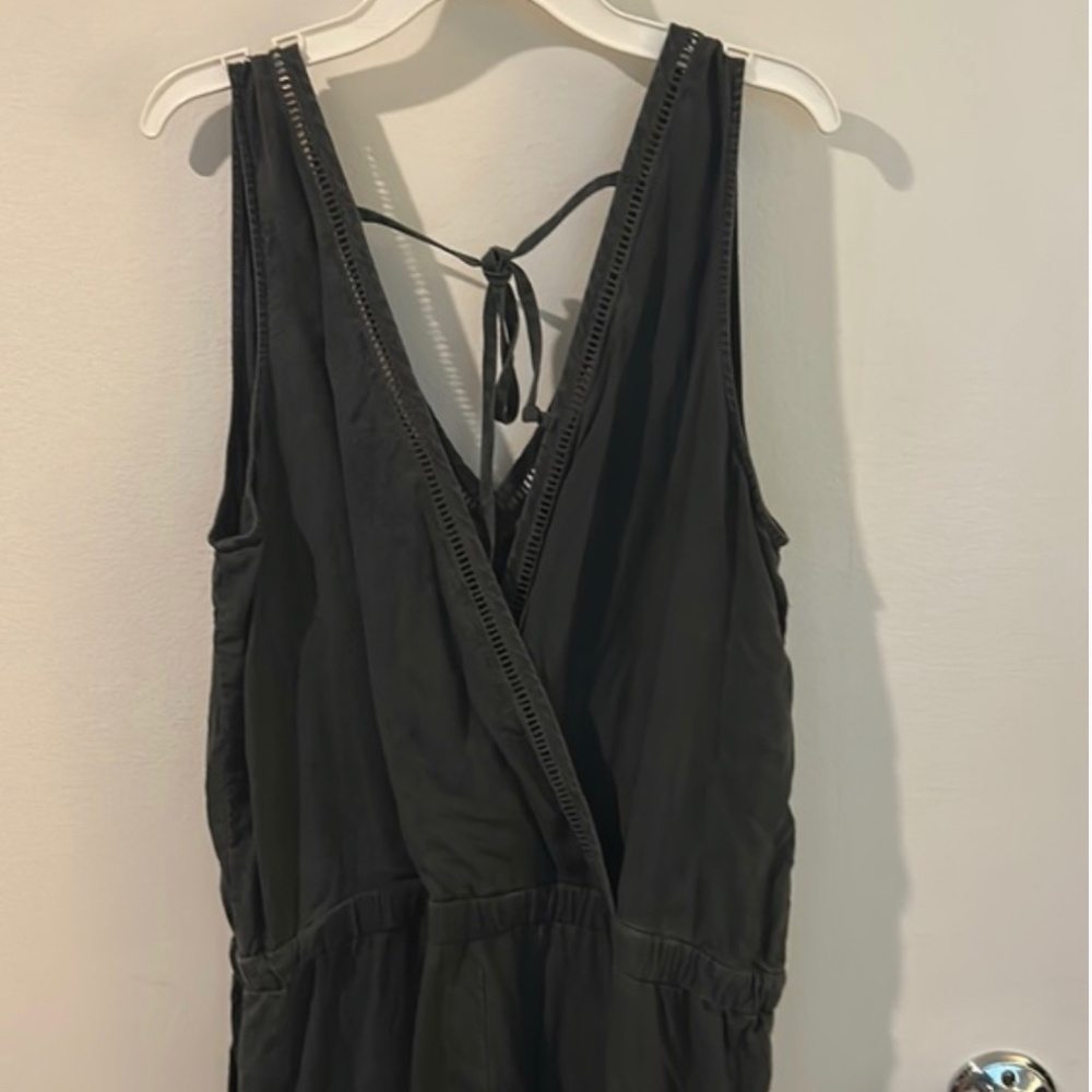 Anthropologie Cloth & Stone dark charcoal jumpsuit